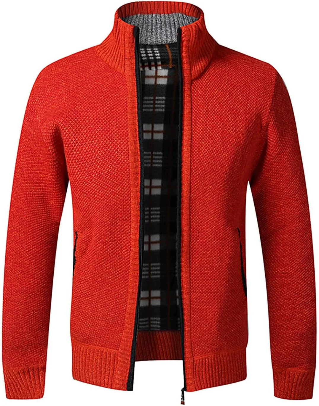 Мужской кардиган Uillui с полной молнией, фланелевой подкладкой и кабельной вязкой
Мужской кардиган Uillui с полной молнией, фланелевой подкладкой и кабельной вязкой