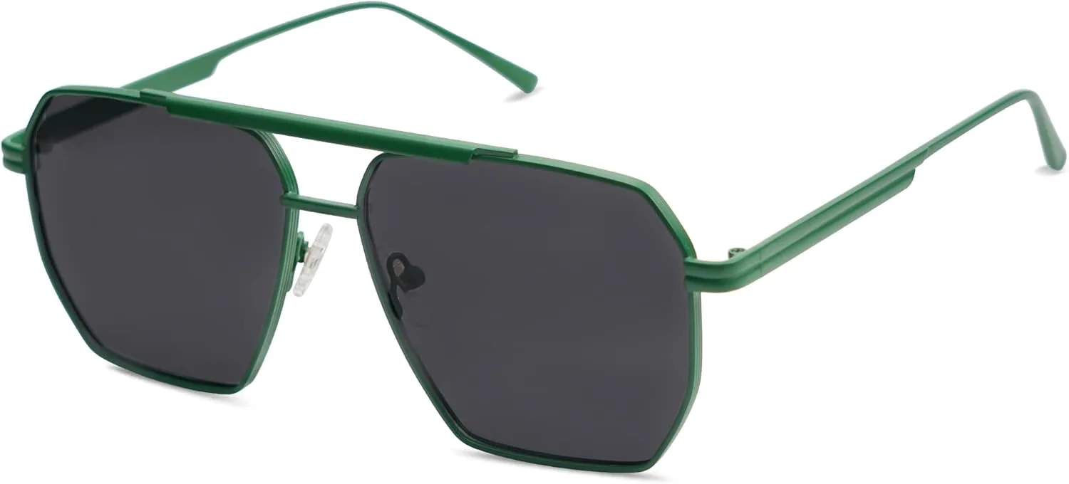 Солнцезащитные очки SOJOS в стиле ретро, большие квадратные, поляризованные, для женщин и мужчин, винтажные, классические, большие, металлические, Matte Green/Grey
Солнцезащитные очки SOJOS в стиле ретро, большие квадратные, поляризованные, для женщин и мужчин, винтажные, классические, большие, металлические, Matte Green/Grey