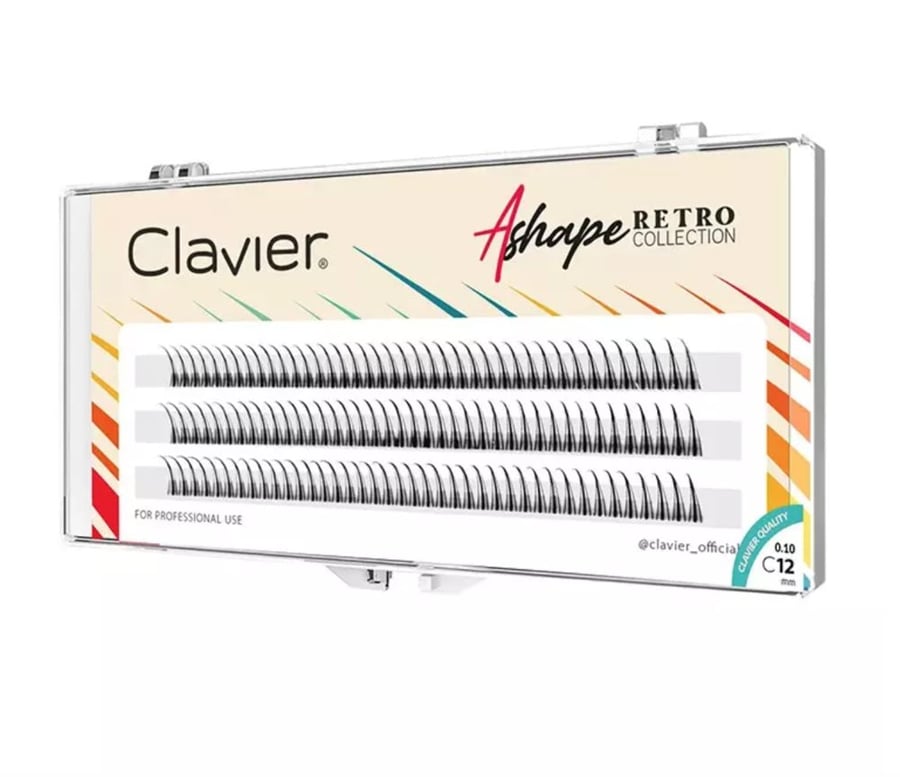 Ресницы Clavier Ashape C 0.1,12 мм 
Ресницы Clavier Ashape C 0.1,12 мм