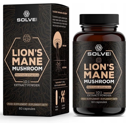 Капсулы премиум-класса 100% плодовых тел 45% бета-D-глюканов 10:1 Solve Labs 
Капсулы премиум-класса 100% плодовых тел 45% бета-D-глюканов 10:1 Solve Labs