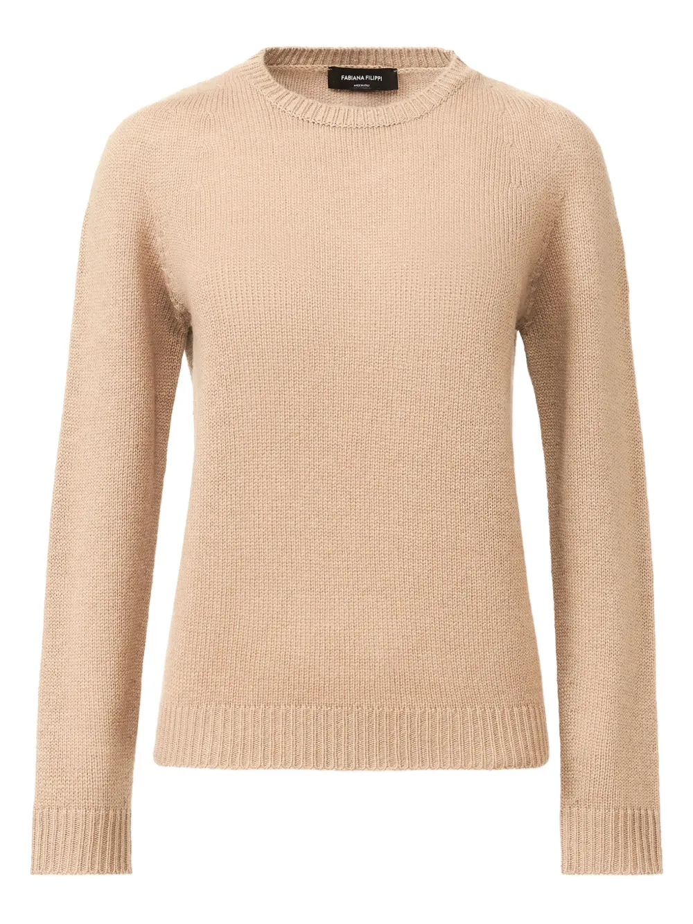 Кашемировый джемпер с круглым вырезом Fabiana Filippi, нейтральный
Кашемировый джемпер с круглым вырезом Fabiana Filippi, нейтральный