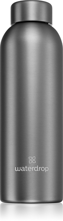 Бутылка для воды из нержавеющей стали Waterdrop Thermo Steel Metal, Charcoal 600 ml 
Бутылка для воды из нержавеющей стали Waterdrop Thermo Steel Metal, Charcoal 600 ml