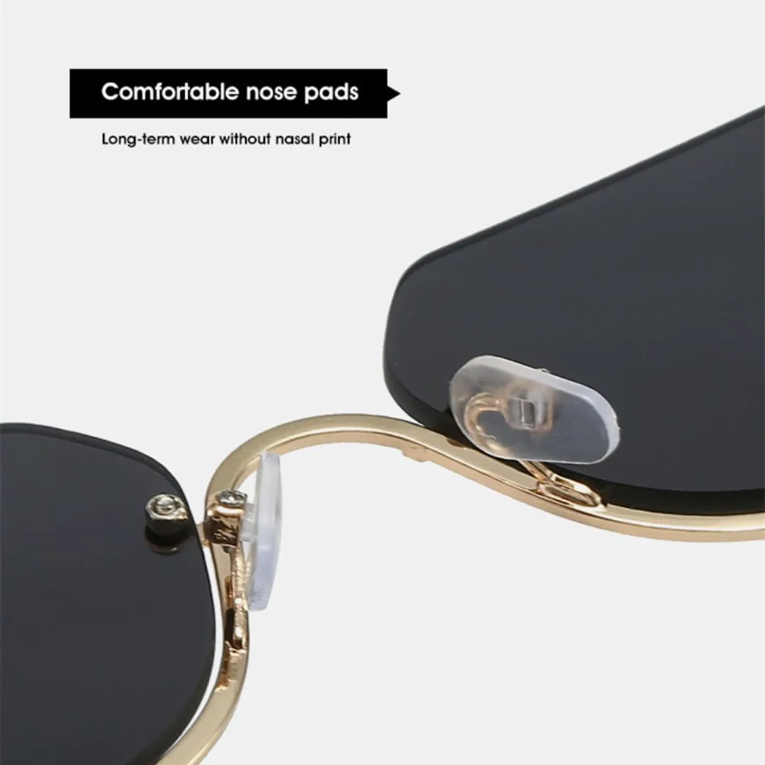 Ретро-панк женские солнцезащитные очки без оправы, модные женские очки с прозрачными линзами Ocean, защита от УФ-излучения UV400, мужские очки HHZZYVY, Grey Pink
Ретро-панк женские солнцезащитные очки без оправы, модные женские очки с прозрачными линзами Ocean, защита от УФ-излучения UV400, мужские очки HHZZYVY, Grey Pink