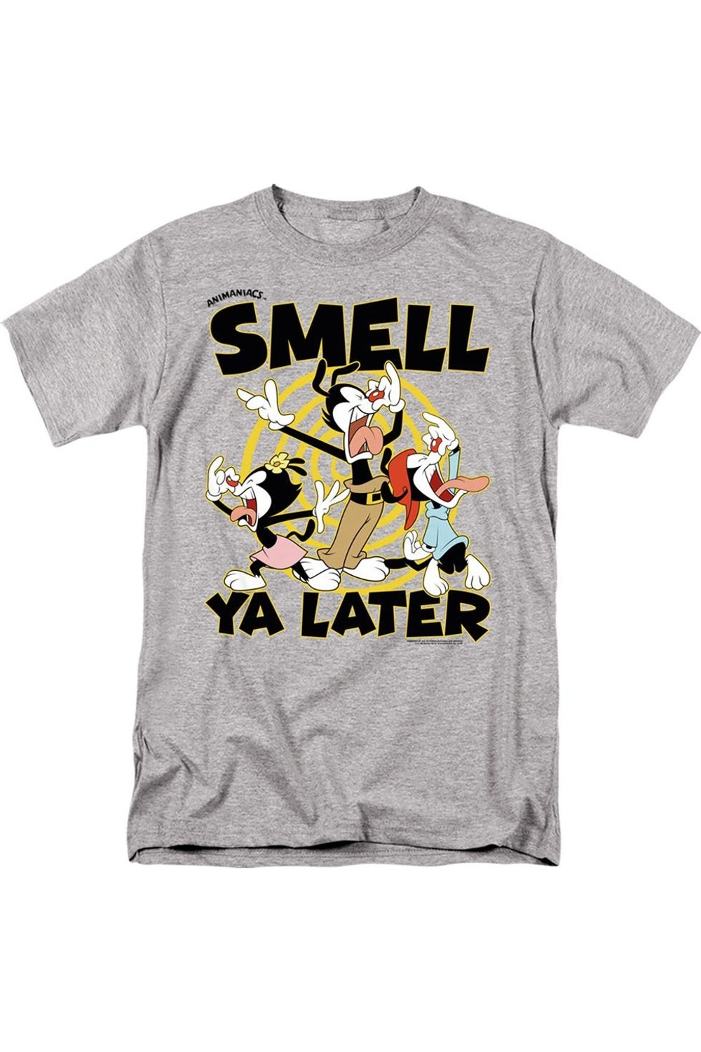 Футболка Animaniacs Smell Ya Later с коротким рукавом для взрослых Gildan, цвет athletic heather
Футболка Animaniacs Smell Ya Later с коротким рукавом для взрослых Gildan, цвет athletic heather