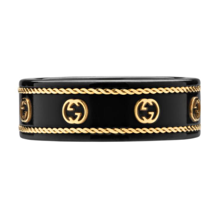 Кольцо 18 карат с переплетенной буквой G GUCCI, черный
Кольцо 18 карат с переплетенной буквой G GUCCI, черный
