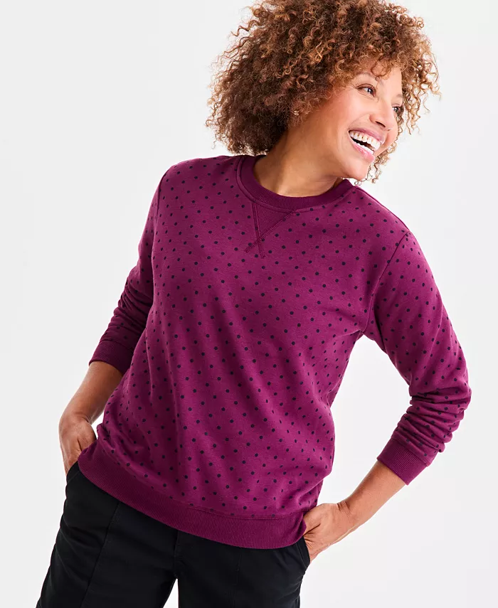 Женская толстовка с круглым вырезом и принтом Style & Co, красный
Женская толстовка с круглым вырезом и принтом Style & Co, красный