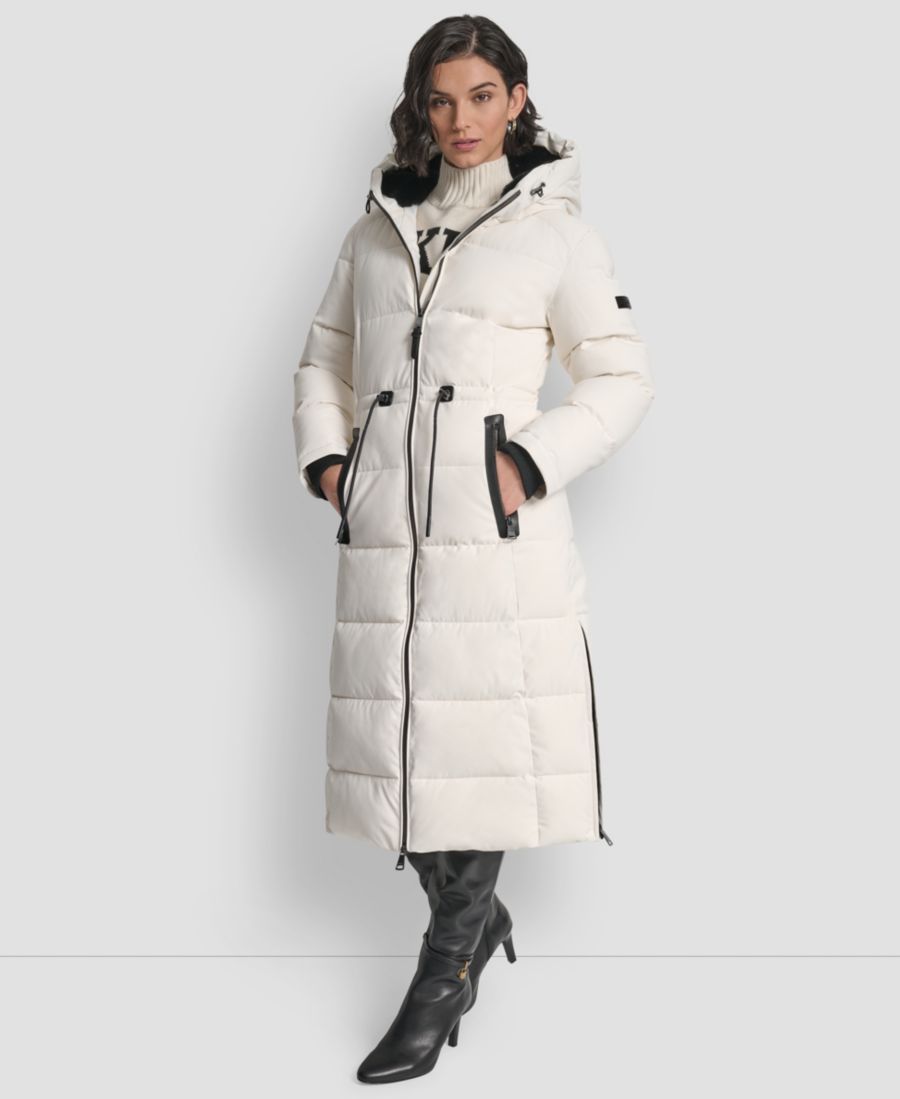 Женская длинная пуховая куртка-анорак с капюшоном DKNY, Pearl
Женская длинная пуховая куртка-анорак с капюшоном DKNY, Pearl