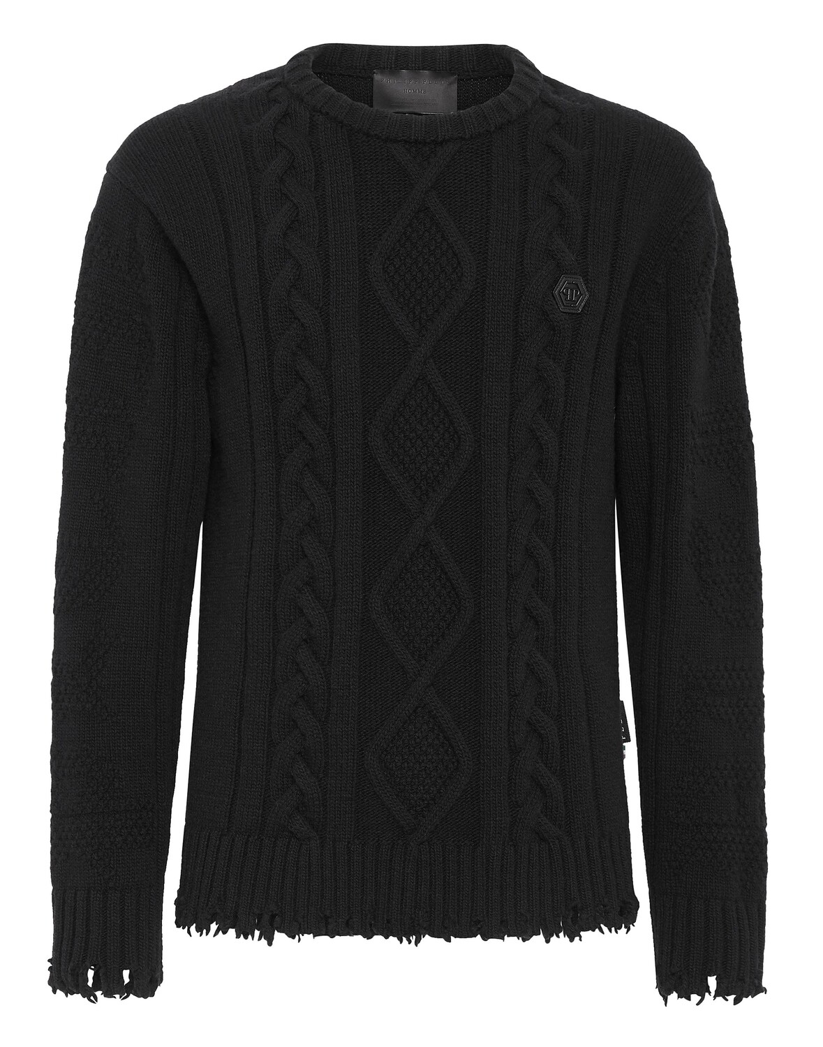 Пуловер из овечьей шерсти с круглым вырезом LS Skull&Bones Philipp Plein, черный
Пуловер из овечьей шерсти с круглым вырезом LS Skull&Bones Philipp Plein, черный
