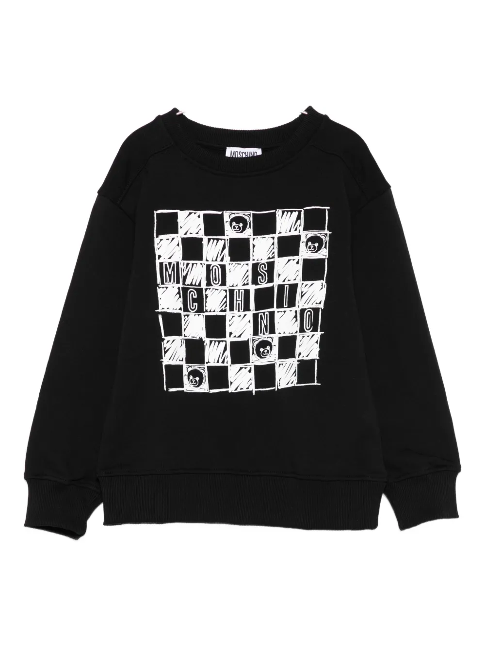 Толстовка с клетчатым плюшевым мишкой Moschino Kids, черный
Толстовка с клетчатым плюшевым мишкой Moschino Kids, черный