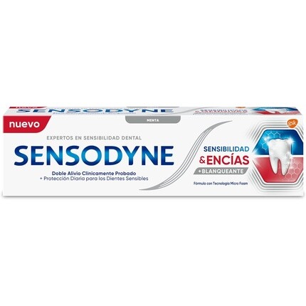 Чувствительность и отбеливание десен 75мл, Sensodyne
Чувствительность и отбеливание десен 75мл, Sensodyne
