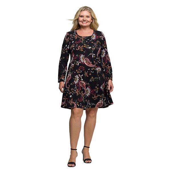 Платье с длинным рукавом Plus size 24Seven Comfort Apparel
Платье с длинным рукавом Plus size 24Seven Comfort Apparel