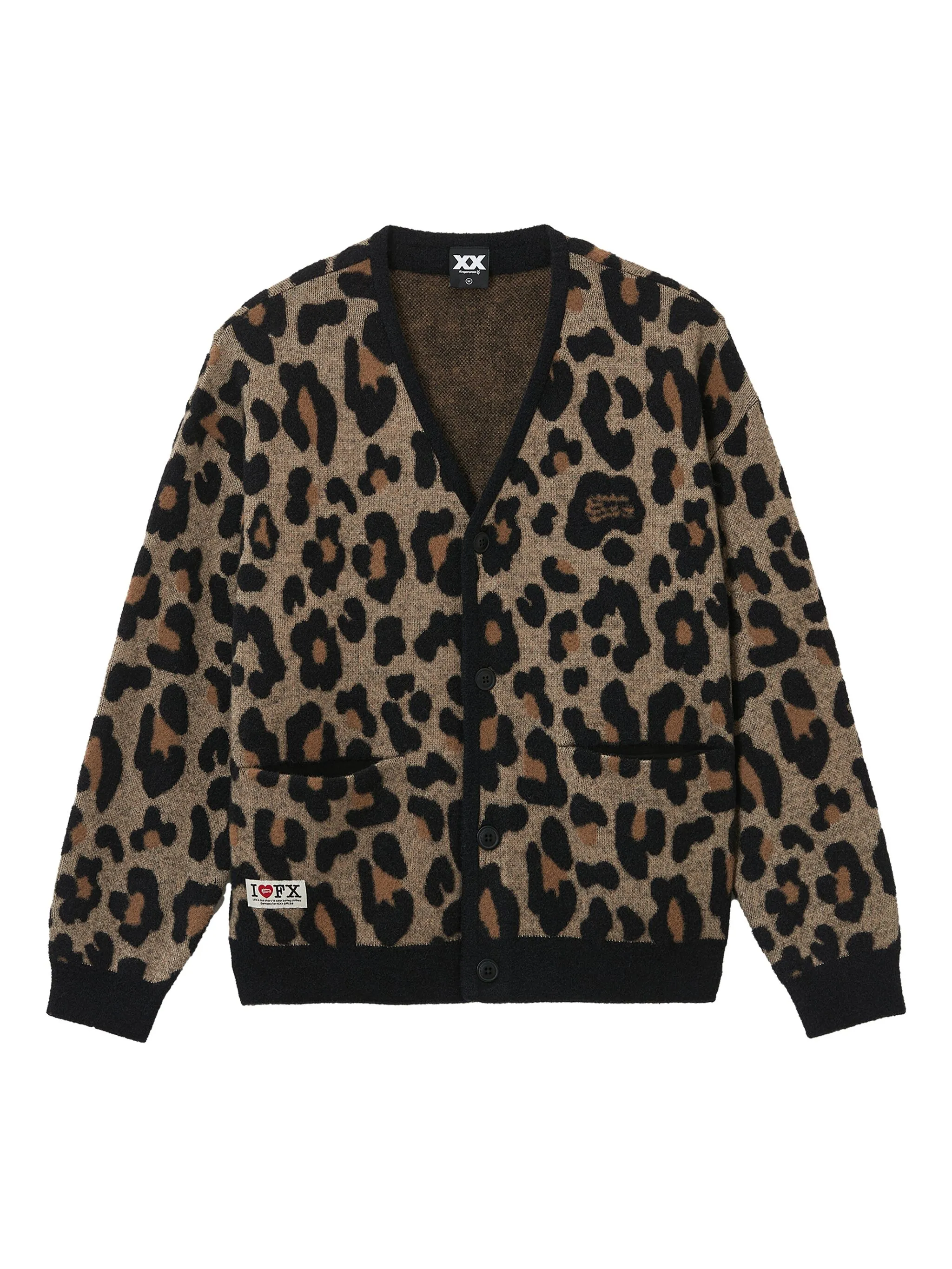 Кардиган с леопардовым принтом Fingercroxx, коричневый
Кардиган с леопардовым принтом Fingercroxx, коричневый