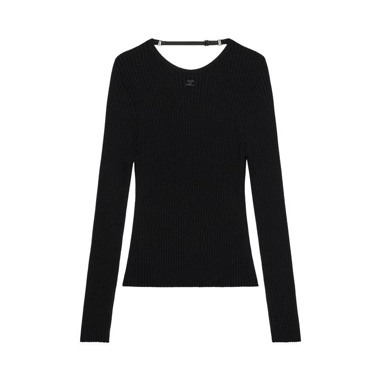 Свитер Courrèges Lingerie Strap Rib Knit Sweater, Black
Свитер Courrèges Lingerie Strap Rib Knit Sweater, Black