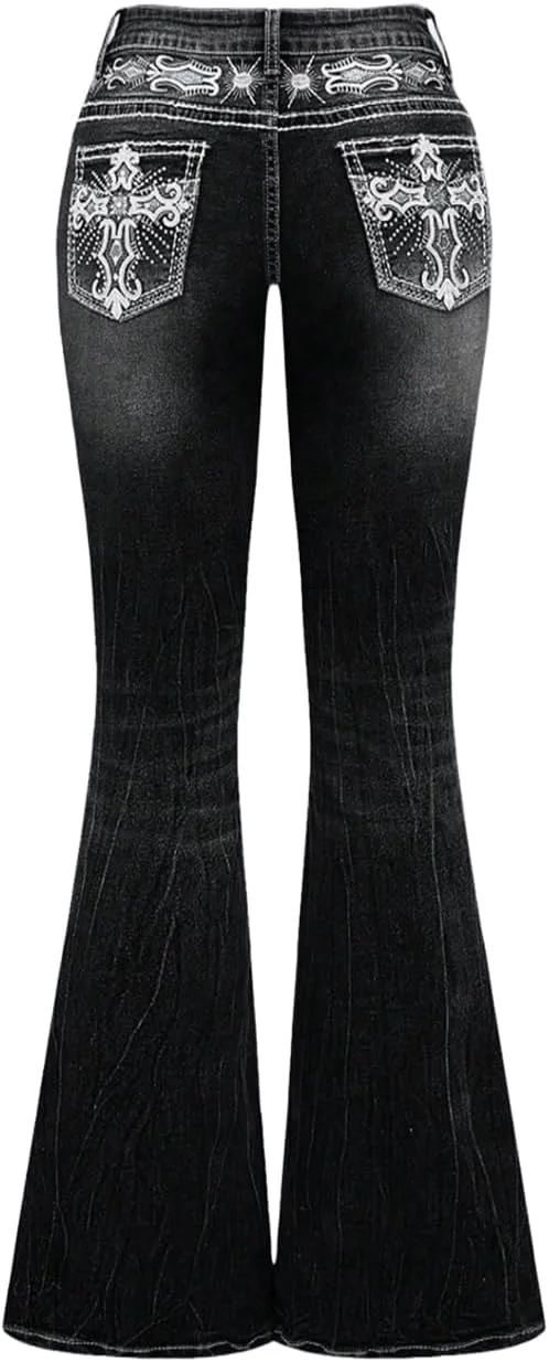 Джинсы женские Grunge Punk Y2K с вышивкой кросс и расклешенным низом
Джинсы женские Grunge Punk Y2K с вышивкой кросс и расклешенным низом