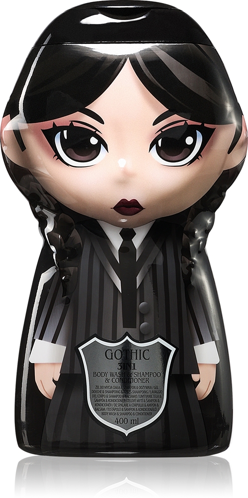 Шампунь, кондиционер и гель для душа «Три в одном» для детей «Готическое проклятие» Wednesday, blackberry 400 мл
Шампунь, кондиционер и гель для душа «Три в одном» для детей «Готическое проклятие» Wednesday, blackberry 400 мл