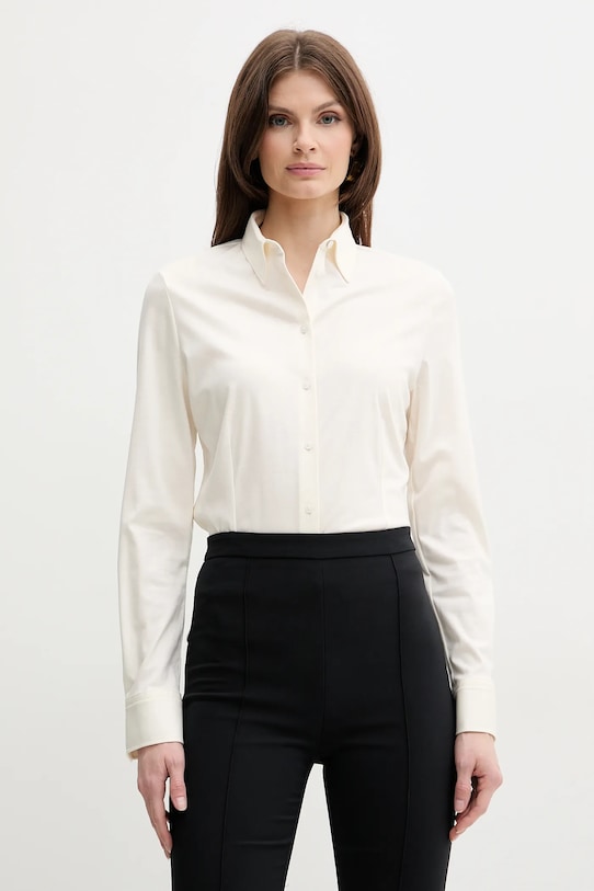 Хлопковая рубашка Boss, бежевый
Хлопковая рубашка Boss, бежевый