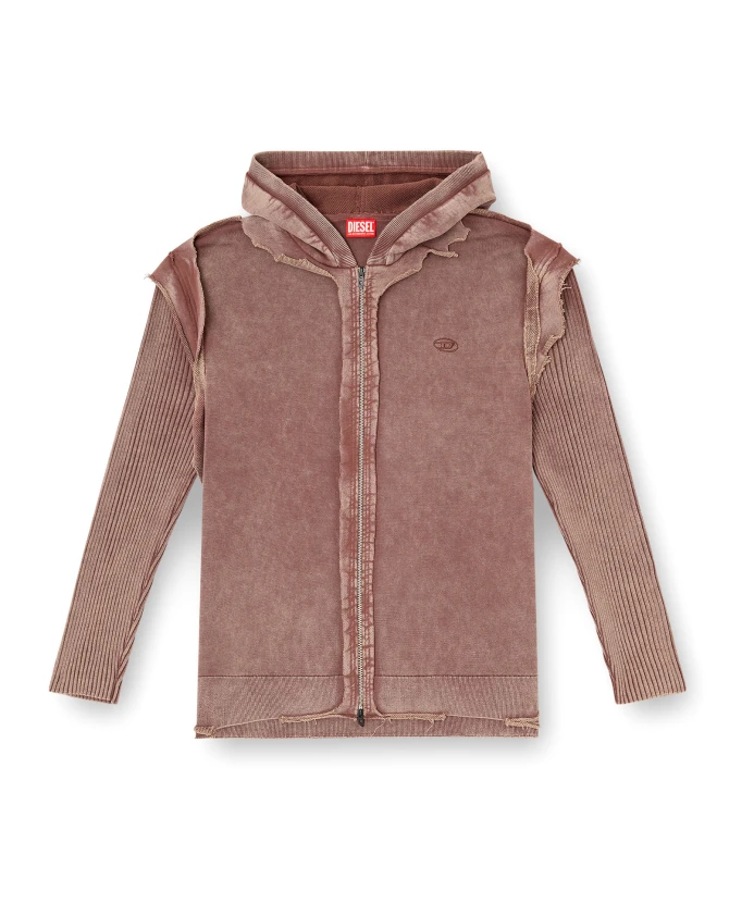 Коричневая толстовка с капюшоном и вышитым логотипом. Diesel, коричневый
Коричневая толстовка с капюшоном и вышитым логотипом. Diesel, коричневый