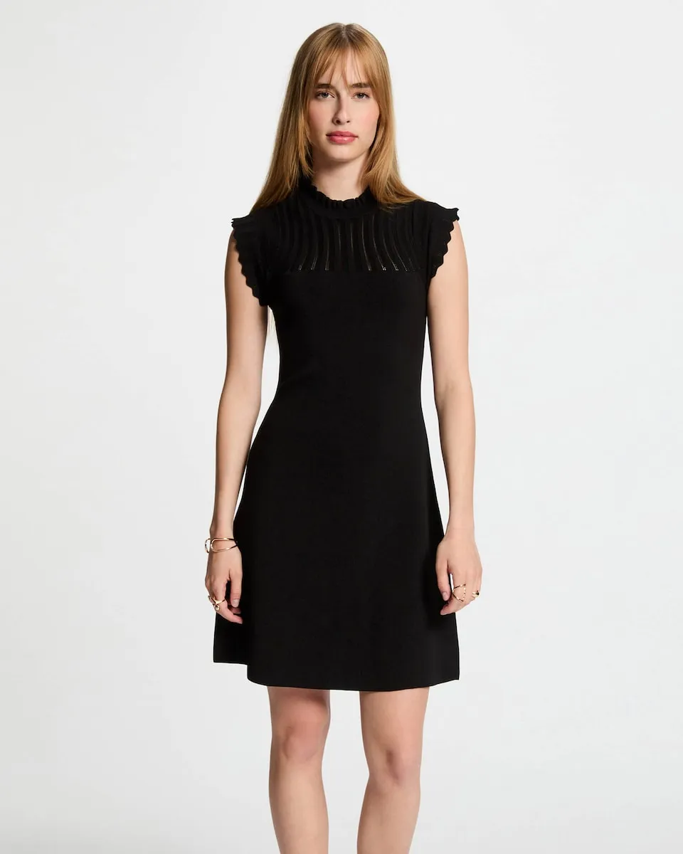 Короткое платье из трикотажа расклешенное Morgan, черный
Короткое платье из трикотажа расклешенное Morgan, черный