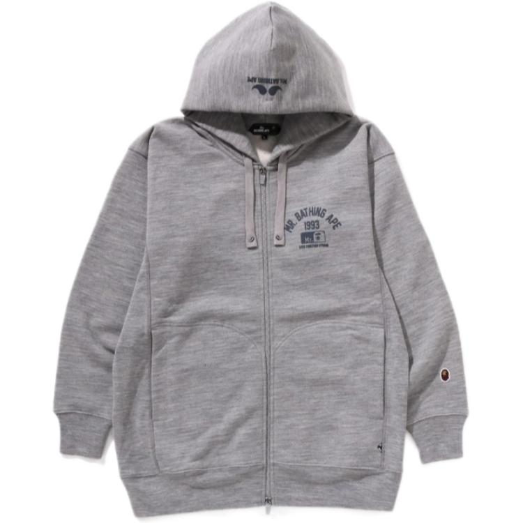 Толстовка с молнией A BATHING APE, серый
Толстовка с молнией A BATHING APE, серый