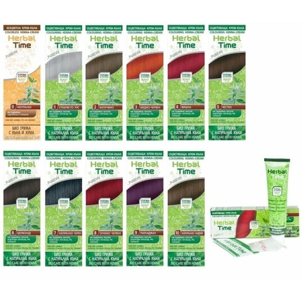 Крем-краска для волос на основе хны 100% натуральный краситель для волос 75 мл готов к использованию Herbal Time
Крем-краска для волос на основе хны 100% натуральный краситель для волос 75 мл готов к использованию Herbal Time