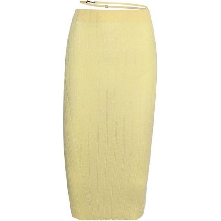 Юбка миди Pralù с волнистым краем Jacquemus, светло-желтый
Юбка миди Pralù с волнистым краем Jacquemus, светло-желтый