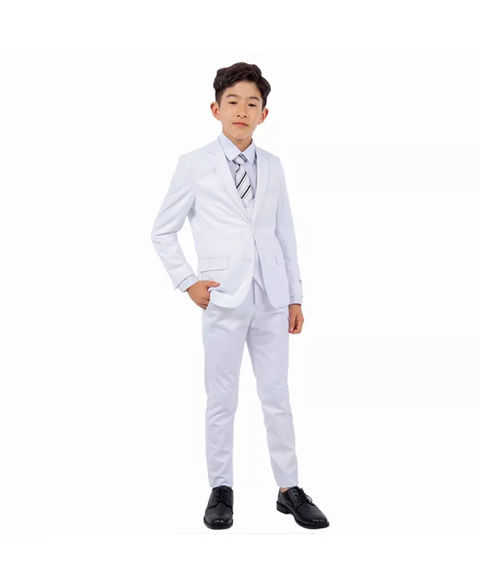 Белый костюм для мальчиков из 5 предметов Stacy Adams
Белый костюм для мальчиков из 5 предметов Stacy Adams