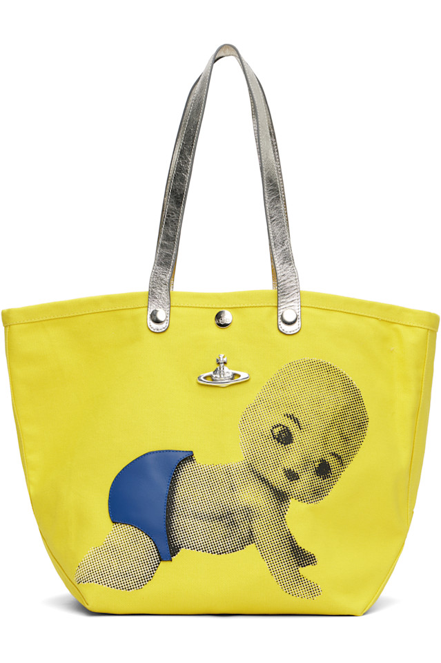 Детская сумка-шоппер утилитарная малая с принтом из ткани canvas Vivienne Westwood, желтый
Детская сумка-шоппер утилитарная малая с принтом из ткани canvas Vivienne Westwood, желтый