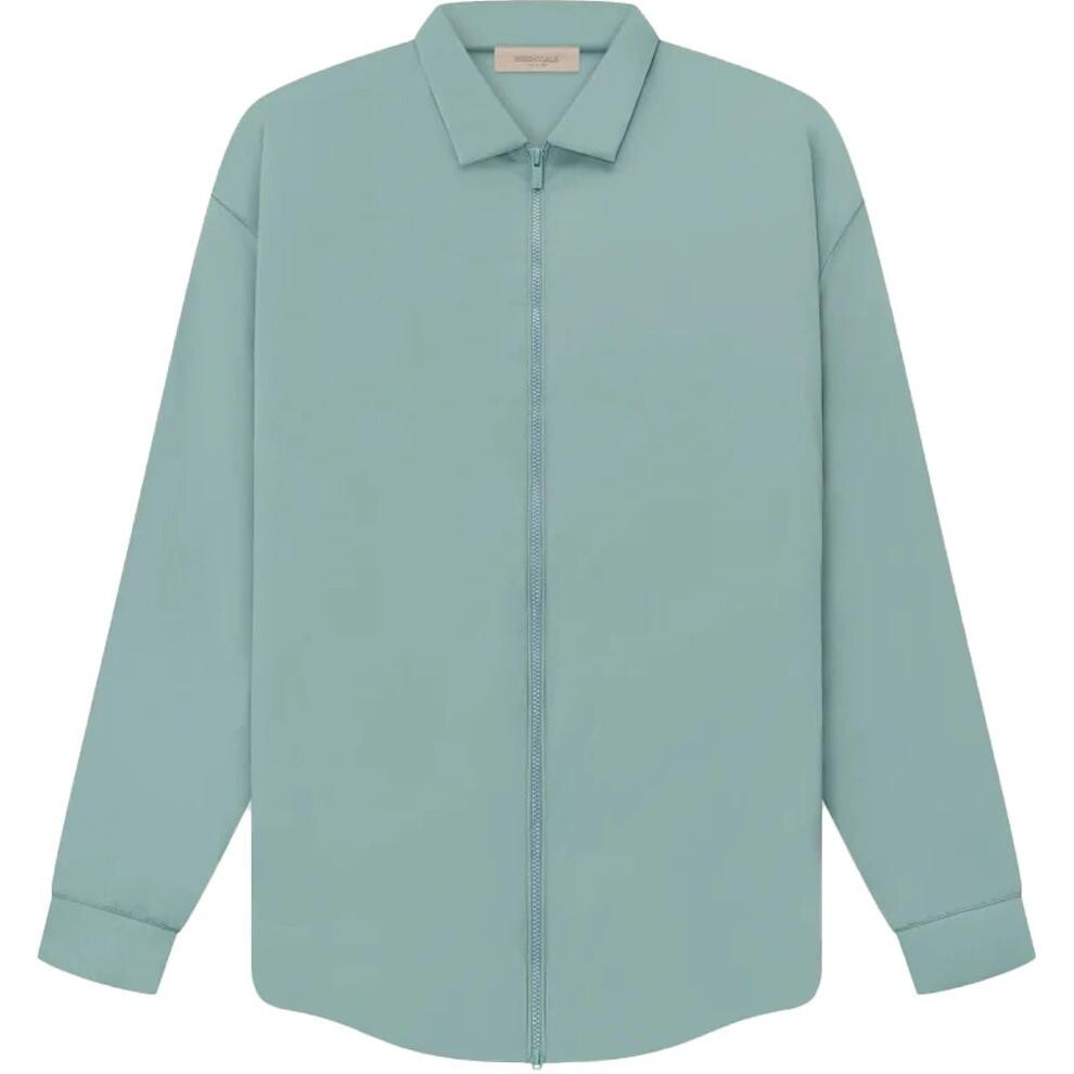 Куртка-рубашка на молнии с тисненым логотипом Fear Of God Essentials, зеленый
Куртка-рубашка на молнии с тисненым логотипом Fear Of God Essentials, зеленый