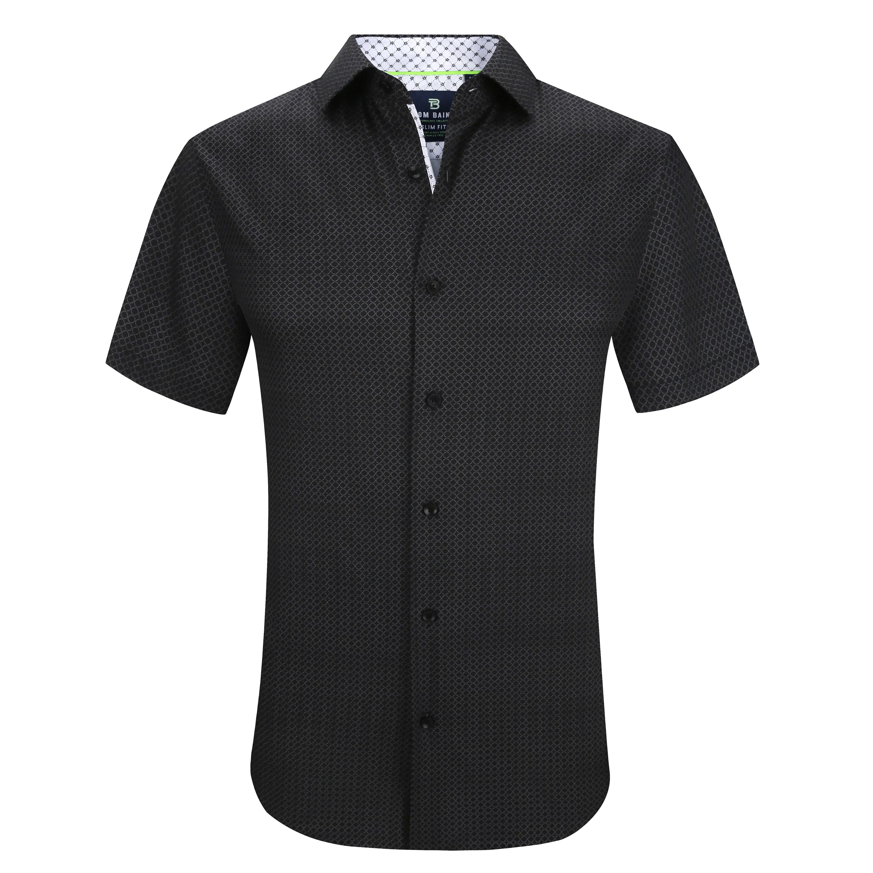Tom Baine Slim Fit рубашка мужская с коротким рукавом Performance Stretch Button Down, черный
Tom Baine Slim Fit рубашка мужская с коротким рукавом Performance Stretch Button Down, черный
