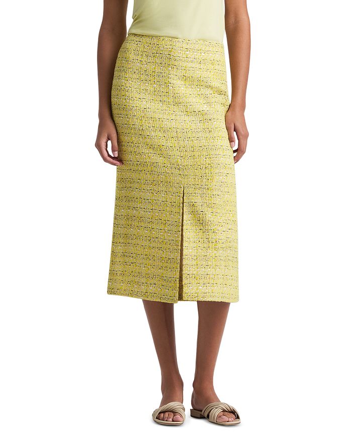 Юбка из металлизированного твида St. John, золотой 
Юбка из металлизированного твида St. John, золотой