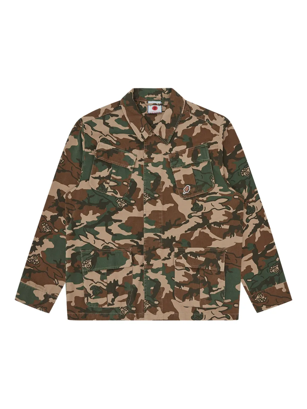 Куртка с камуфляжным рисунком ICECREAM, зеленый
Куртка с камуфляжным рисунком ICECREAM, зеленый