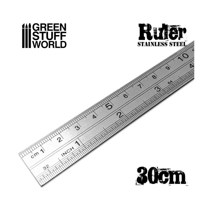 Линейка из нержавеющей стали 30 см, Tools - Cutting Tools (Green Stuff World)
Линейка из нержавеющей стали 30 см, Tools - Cutting Tools (Green Stuff World)