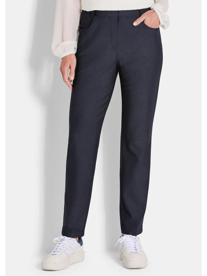 Брюки-слипоны, узкие эластичные брюки LOUISA, длиной до щиколотки, темно-синего цвета GOLDNER
Брюки-слипоны, узкие эластичные брюки LOUISA, длиной до щиколотки, темно-синего цвета GOLDNER