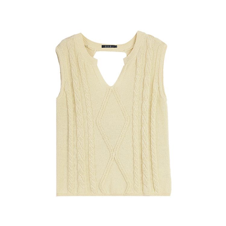 ELLE Топ-майка женская желтая с круглым вырезом, умеренно прямой крой
ELLE Топ-майка женская желтая с круглым вырезом, умеренно прямой крой