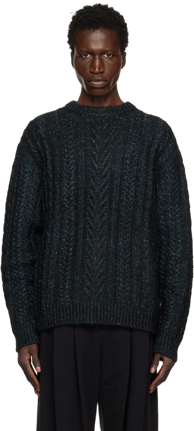 Свитер из смеси зеленой альпаки с блестками WOOYOUNGMI
Свитер из смеси зеленой альпаки с блестками WOOYOUNGMI