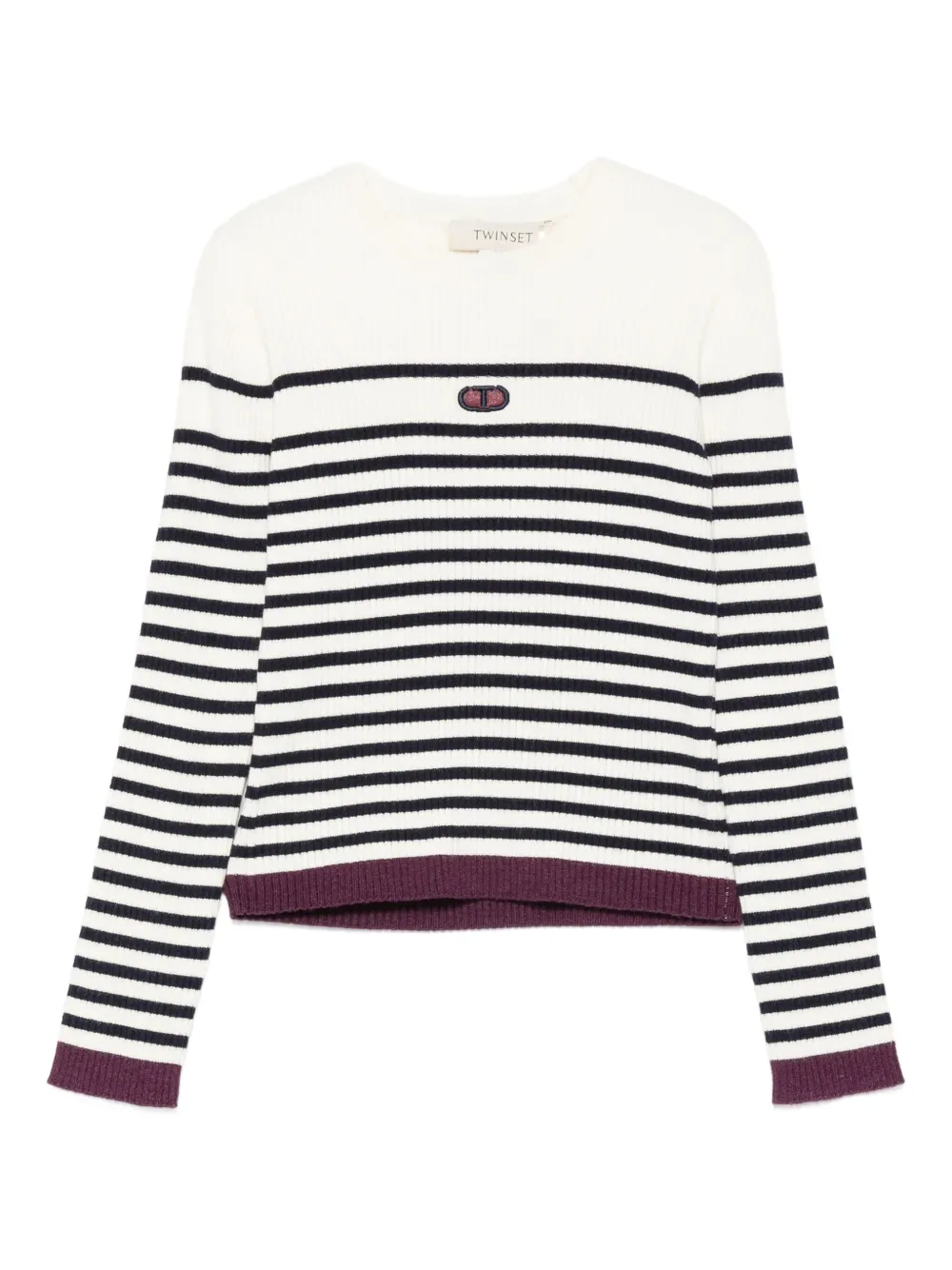 Полосатый ребристый свитер TWINSET Kids, нейтральный
Полосатый ребристый свитер TWINSET Kids, нейтральный
