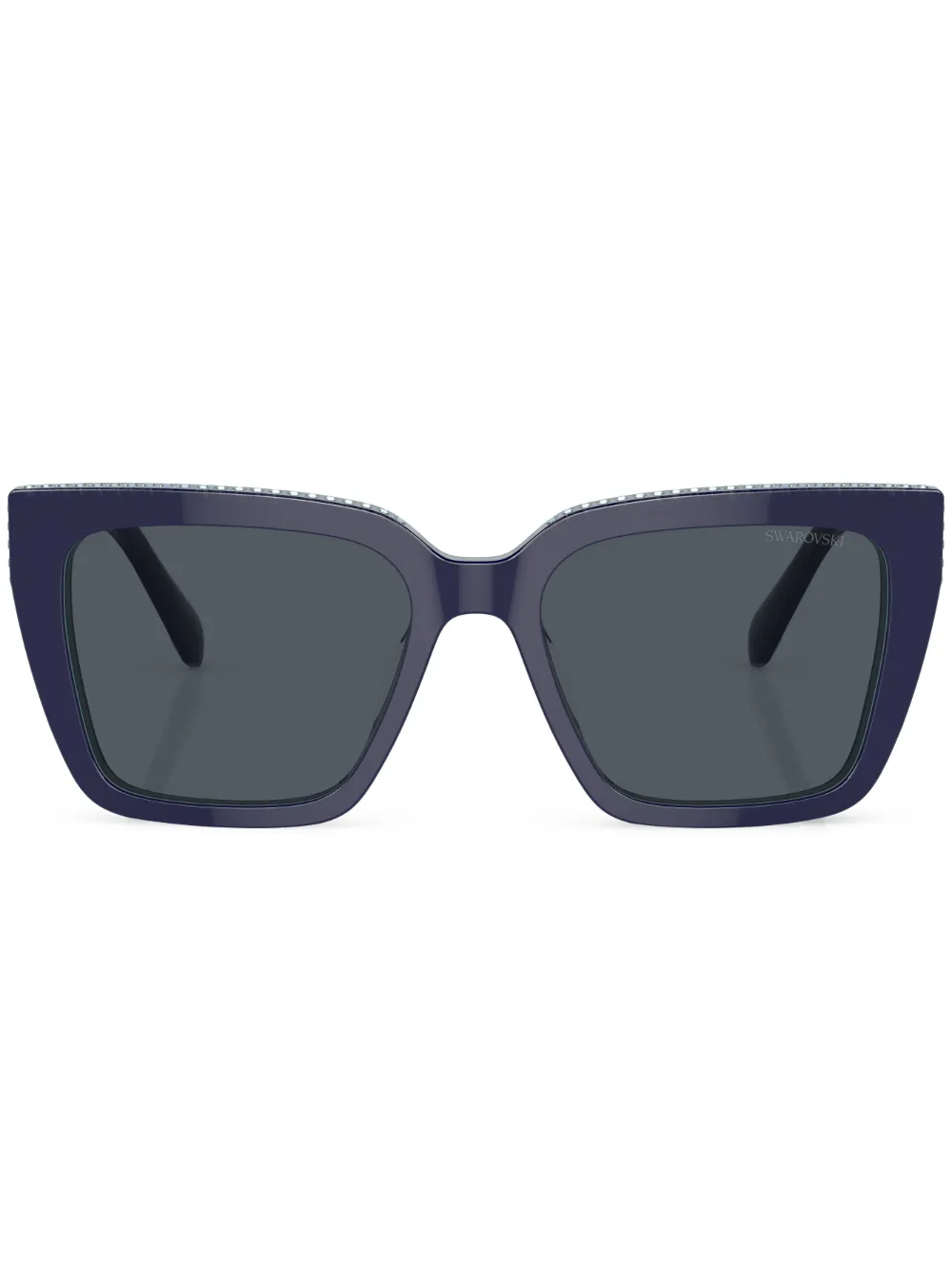 Солнцезащитные очки в прямоугольной оправе с кристаллами Swarovski, синий
Солнцезащитные очки в прямоугольной оправе с кристаллами Swarovski, синий