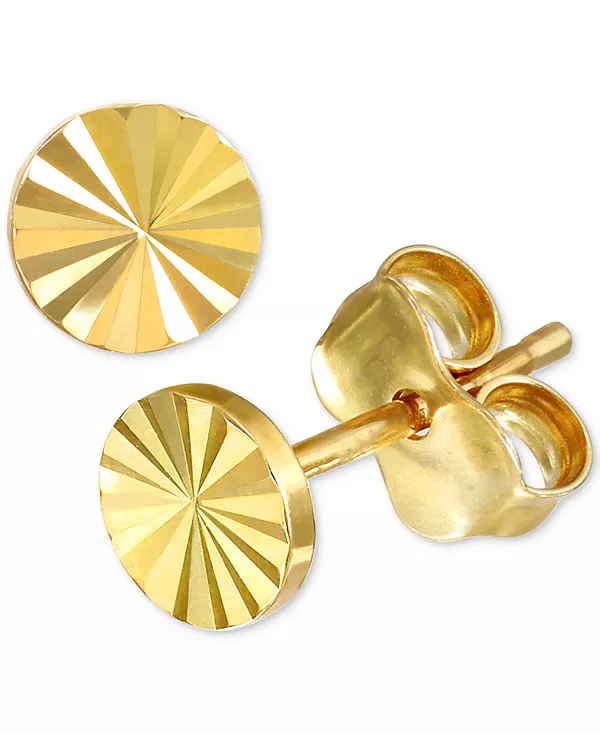 Серьги-Гвоздики с круглыми дисками и текстурой солнечных лучей из 10-каратного золота Macy'S, gold
Серьги-Гвоздики с круглыми дисками и текстурой солнечных лучей из 10-каратного золота Macy'S, gold
