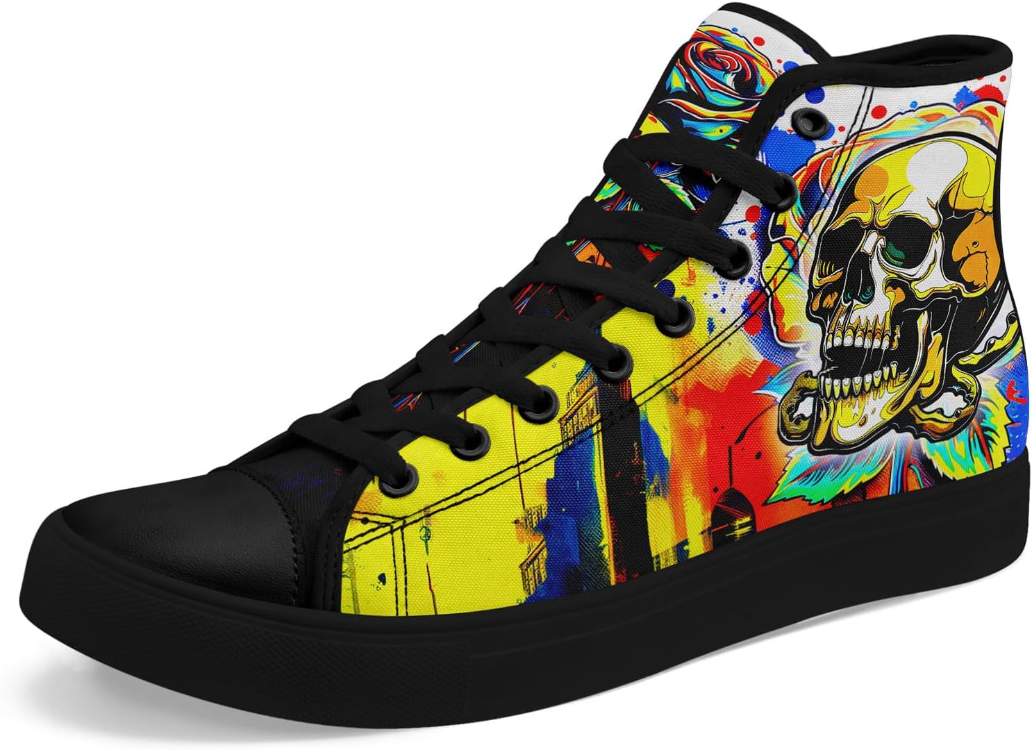 Крутые настраиваемые высокие кеды с принтом черепа для мужчин и женщин - уникальные яркие высокие кроссовки, удобная повседневная обувь Coolcustomize, желтый
Крутые настраиваемые высокие кеды с принтом черепа для мужчин и женщин - уникальные яркие высокие кроссовки, удобная повседневная обувь Coolcustomize, желтый