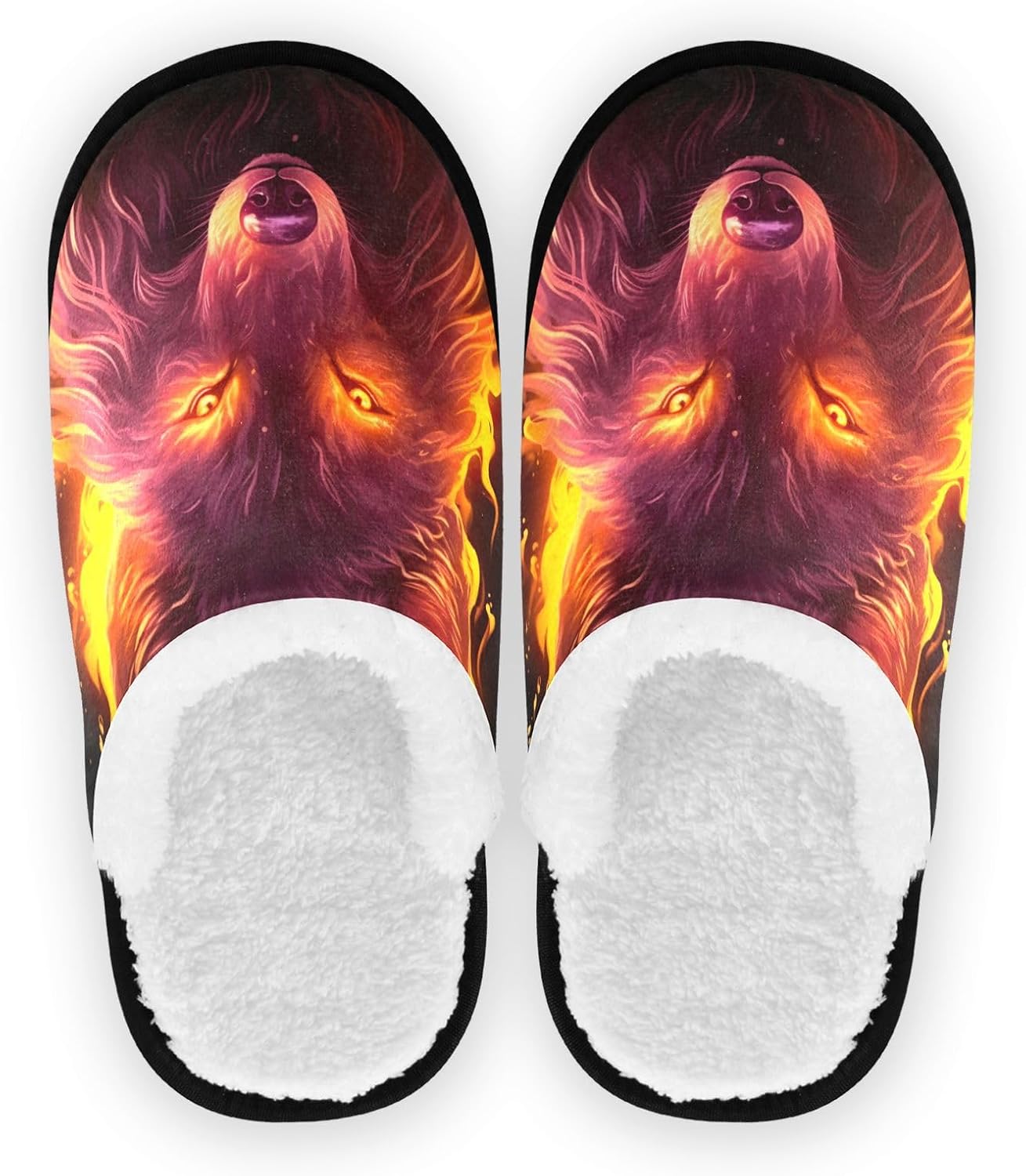 Домашние тапочки UMIRIKO Flames Wolf для женщин и мужчин, моющиеся, с противоскользящей подошвой, с сумкой для хранения, для путешествий и спа 20848598
Домашние тапочки UMIRIKO Flames Wolf для женщин и мужчин, моющиеся, с противоскользящей подошвой, с сумкой для хранения, для путешествий и спа 20848598