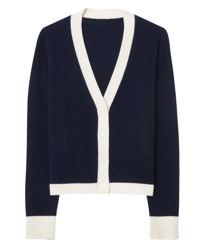 Кардиган в стиле колор-блок, синий и белый Cloeys, синий
Кардиган в стиле колор-блок, синий и белый Cloeys, синий