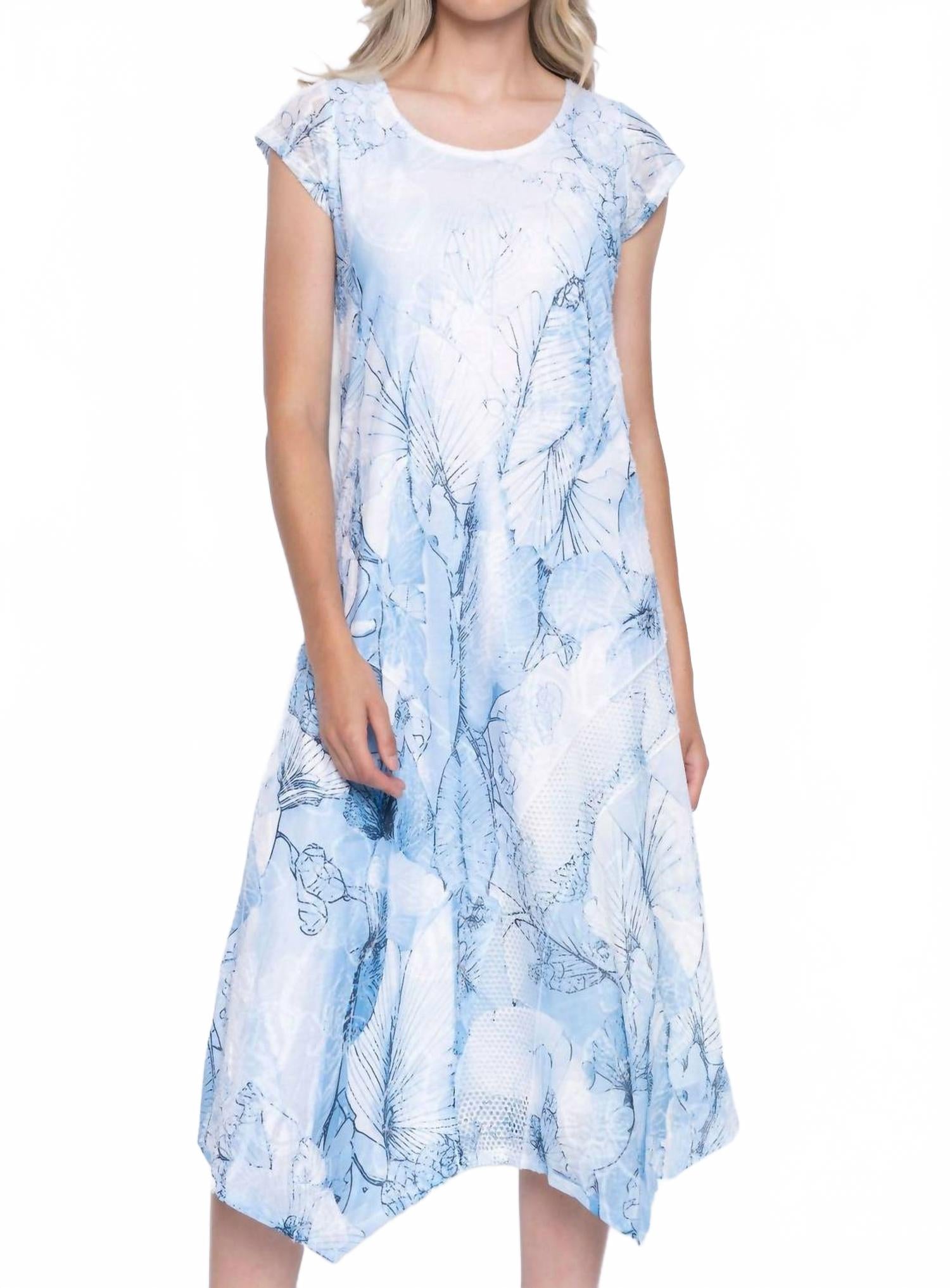 Платье миди с короткими рукавами и цветочным принтом, многоцветное синее Picadilly, Blue Multi
Платье миди с короткими рукавами и цветочным принтом, многоцветное синее Picadilly, Blue Multi