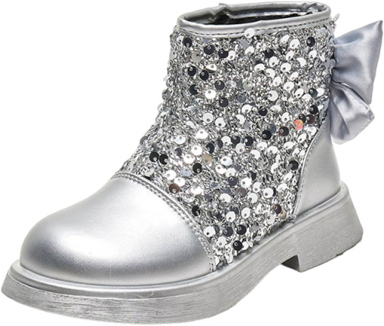 Девочковые блестящие ботильоны на щиколотку осень-зима, нарядные ботинки из кожи с боковой молнией, низким массивным каблуком, короткие блестящие сапожки Generic, Silver
Девочковые блестящие ботильоны на щиколотку осень-зима, нарядные ботинки из кожи с боковой молнией, низким массивным каблуком, короткие блестящие сапожки Generic, Silver