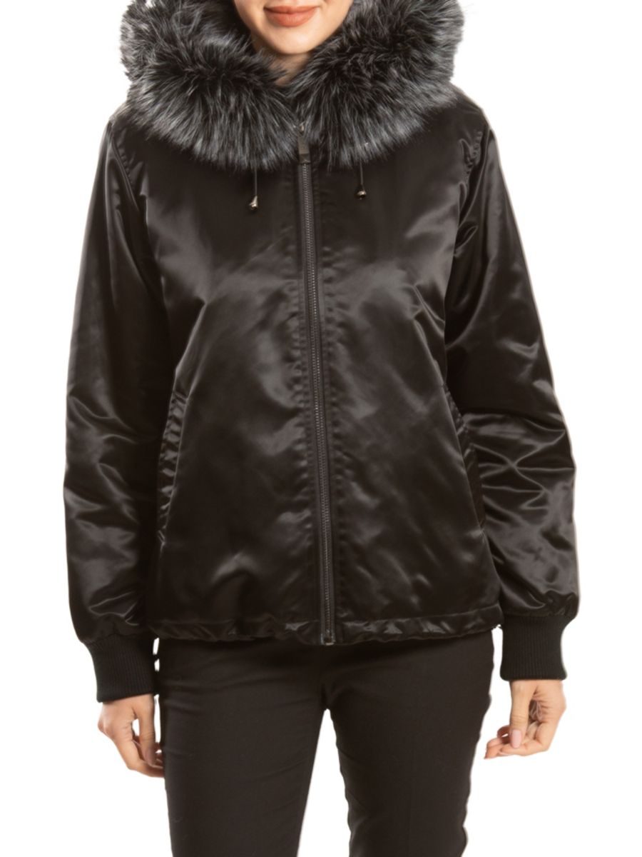 Куртка-бомбер с капюшоном из искусственного меха BELLE FARE, черный
Куртка-бомбер с капюшоном из искусственного меха BELLE FARE, черный