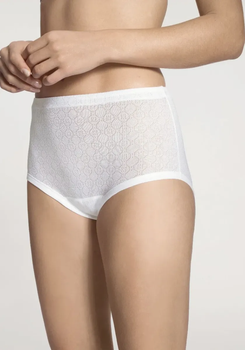 Трусики CALIDA "Iconics", узор Ajour, чистый хлопок, белый
Трусики CALIDA "Iconics", узор Ajour, чистый хлопок, белый