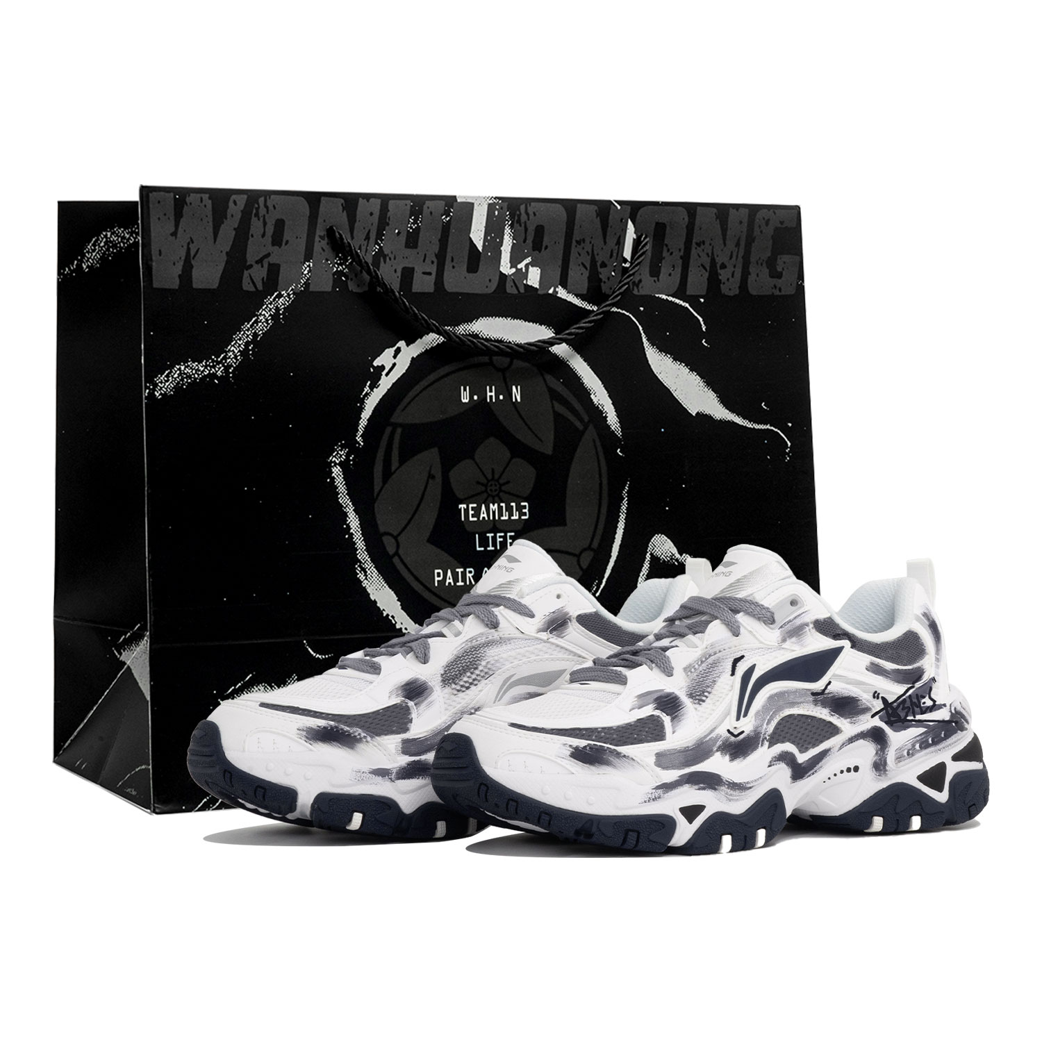 LINING Низкие повседневные кроссовки Brown Sugar Anti Slip, износостойкие, серо-белые, мужские 
LINING Низкие повседневные кроссовки Brown Sugar Anti Slip, износостойкие, серо-белые, мужские