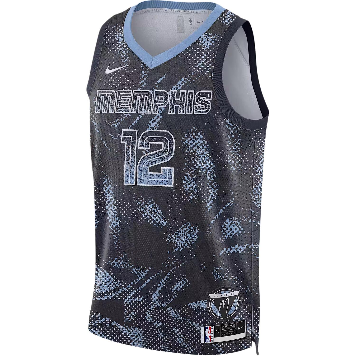 Майка Memphis Grizzlies Ja Morant 2025/26 Select Series мужская Dri-FIT NBA Swingman Nike, синий/белый
Майка Memphis Grizzlies Ja Morant 2025/26 Select Series мужская Dri-FIT NBA Swingman Nike, синий/белый
