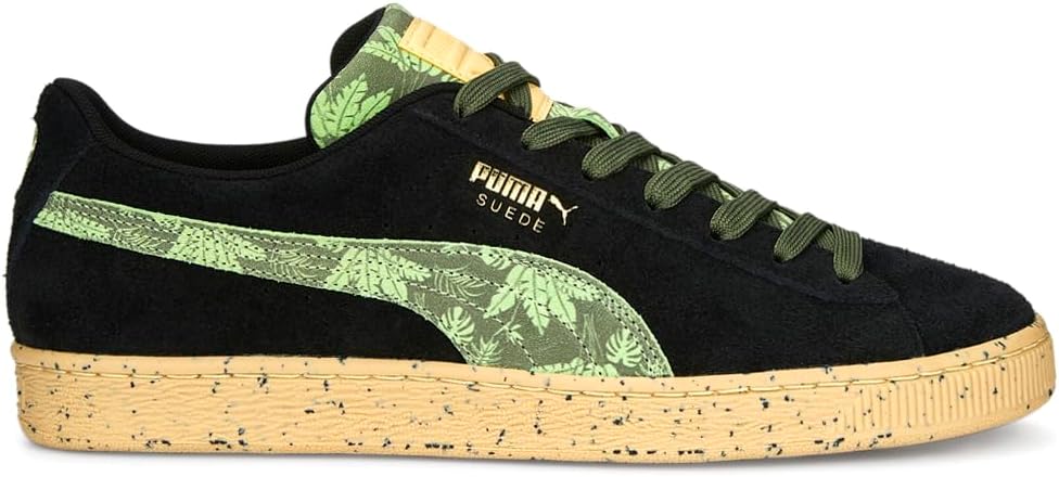 Мужские замшевые кроссовки PUMA Gentle Jungle на шнуровке, повседневные - черные, зеленые
Мужские замшевые кроссовки PUMA Gentle Jungle на шнуровке, повседневные - черные, зеленые