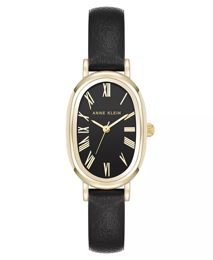 Женские часы Quartz Oval, черные, из полиуретановой кожи и металлического сплава с золотистым покрытием, 23 мм Anne Klein
Женские часы Quartz Oval, черные, из полиуретановой кожи и металлического сплава с золотистым покрытием, 23 мм Anne Klein