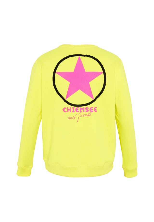 Толстовка с типичным для этикетки принтом на спине Chiemsee, цвет 12-0645 lemon tonic
Толстовка с типичным для этикетки принтом на спине Chiemsee, цвет 12-0645 lemon tonic